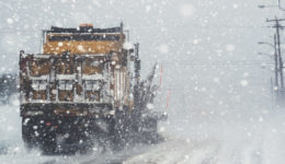 Snowplow Clearing Street